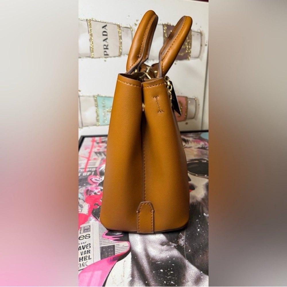 *NWT*  Nanette Lepore Valle Camel Convertible Satchel and crossbody Bag - Picture 6 of 10